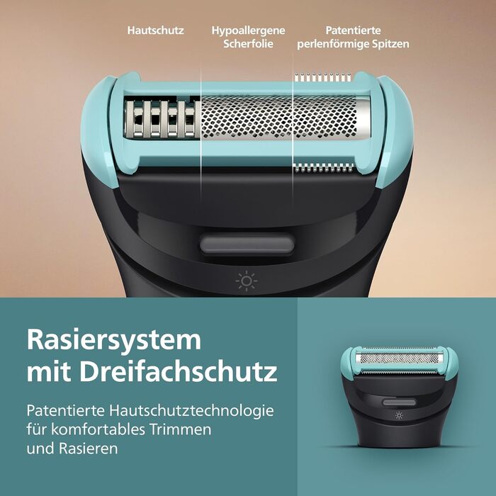Тример для чоловіків Philips Bodygroom Series 7000 BG7480/15 для тіла та інтимних зон, водонепроникний, з гнучким 2D-лезом та насадкою для спини