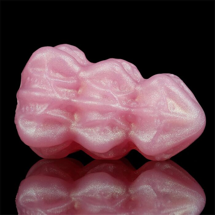 Анальні кульки з рідкого силікону Soarvlorfy (3 шт.) - стимулятори G-точки та простати, рожеві, M