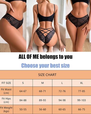 6 шт. Бразильські труси жіночі мереживні ALL OF ME - Сексуальна білизна, панчіхи, бюстгальтери для жінок, бразильський тип, бікіні, S-XL, білий, чорний, дата, рожевий, хакі, сіро-блакитний