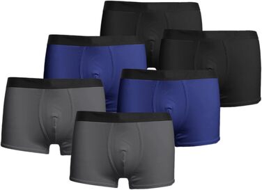 Чоловіча зимова термобілизна Lauf: комбінація молочної шовкової тканини, дихаючі боксери, плавки (E-чорний, L)