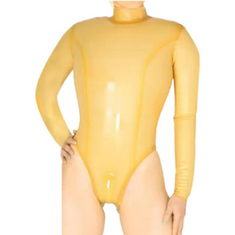 Прозорий латексний комбінезон з блискавкою (Catsuit/Bodysuit) - GAYLOP