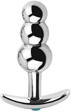 Анальні іграшки для дорослих: набір металевих анальних пробок з G-точком (3 шт.)