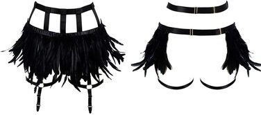 Жіночі мереживні накладки на стегна, ремінці для ніг, пояс-петлі, готичний стиль, для клубу, вечірки, танців, фестивалів (білий, чорний)