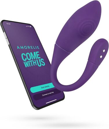 AMORELIE Joy – Вібро-яйце Cha-Cha для жінок з керуванням через додаток | Водонепроникне, силікон, фіолетовий