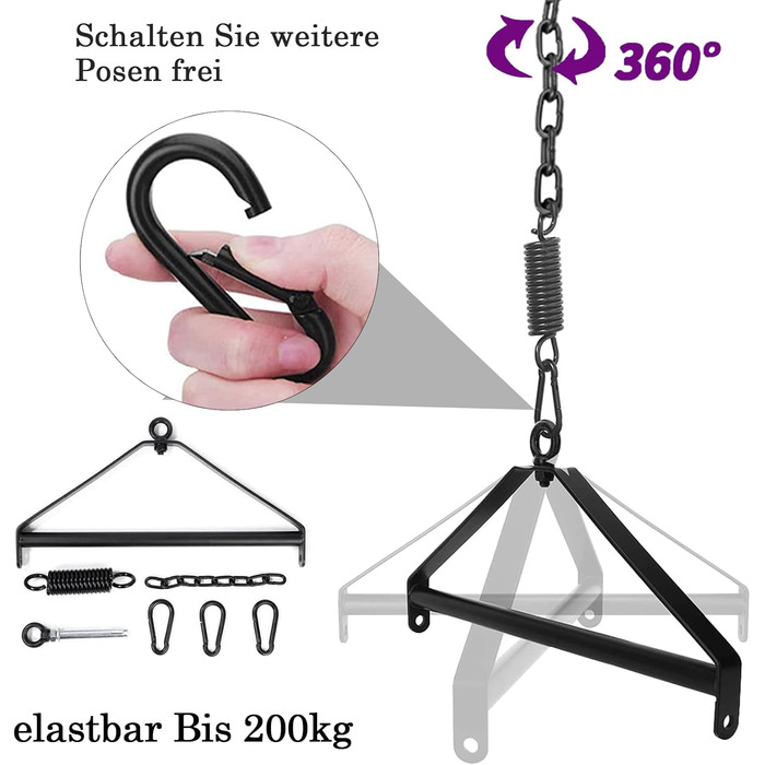 Любовне крісло-гойдалка BDSM Deluxe для дорослих, червоне: комплект з кріпленням до стелі, 4 широкі подушки, 3 пенісні кільця, батог, витримує до 150 кг