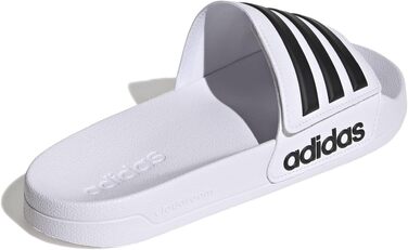 Чоловічі тапочки-шльопанці adidas Adilette Shower Velcro білі з чорним (розмір 46 EU)