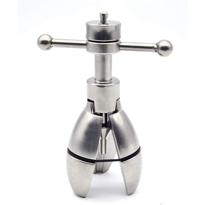 Анальний дилататор з замком Edelstahl Deluxe Asslock XL Buttplug з гачком