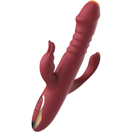 Вібратор PQKuss для жінок з кліторальною стимуляцією, анальний дildo, секс-іграшки 4 в 1, 30 режимів