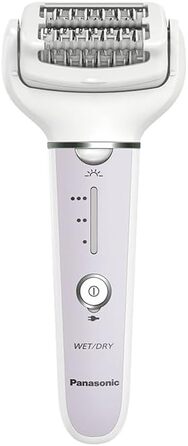 Епілятор Panasonic ES-EY30 2-в-1 для вологого та сухого використання, Dual Disc (60 пінцетів), поворотна головка 90°, 3 швидкості, LED-підсвітка, бездротовий