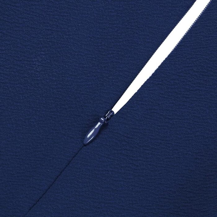 HOEYEE Елегантне сукня-максі з мереживом, вінтажний стиль, для вечірок та коктейлів (XL, Темно-синій)