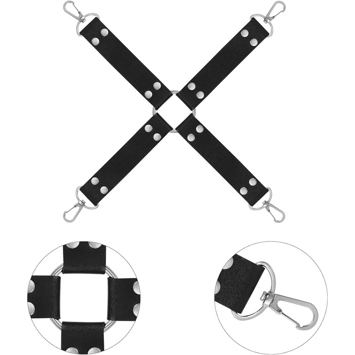Набір для БДСМ-фетишу: мотузки, наручники, іграшки для дорослих, чорний колір