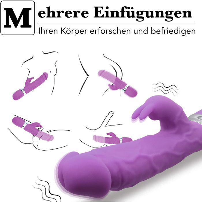 Вібратор для жінок FULUTOY з 7 режимами: стимуляція клітора та G-точки, Rabbit-модель, тихий, для інтимної іграшки