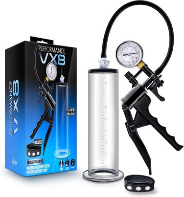 Преміум масажер для статевих органів Vx8, прозорий, універсальний розмір, 331385