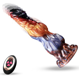 Вібратор для анального сексу з нагріванням, 3-в-1, з силікону, 25 см, 7 режимів, G-точка, для пар та чоловіків