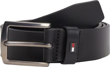 Чоловічий шкіряний ремінь Tommy Hilfiger Denton, 3.5 см, чорний, розмір 95