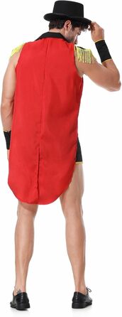 Костюм Ковбоя для Чоловіків Rrongwn, Sexy, Cosplay, Чорвоний (XL), Комплект Інтимної Білизни