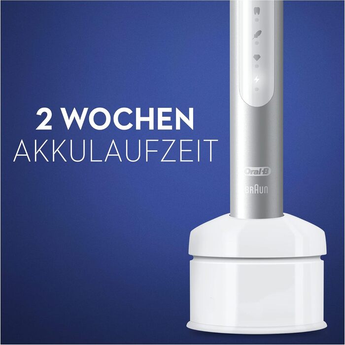 Електрична звукова зубна щітка Oral-B Pulsonic Slim Luxe 4000, 3 режими чищення для здоров'я ясен, колір платина