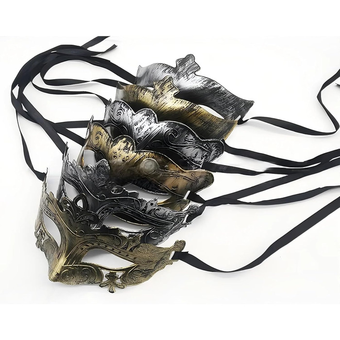 Маска для чоловіків у венеціанському стилі Vintage, ідеальна для вечірок, Хелловіну, балів та карнавалів