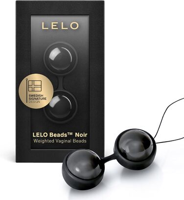 LELO Beads Noir Premium Edition: масажер для вагіни з силікону, тренажер для м'язів тазу, преміум-якість