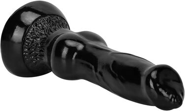 Чорний дildo з потужним присоском – іграшка для сексуального задоволення (маленький)