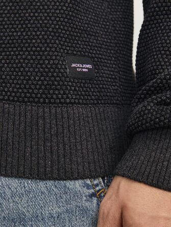 Чоловічі джинси Slim Fit JACK & JONES JJIGLENN (Dark Grey Melange), розмір XXL