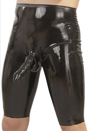 Радіоролер Orion Latex для чоловіків з пеніс-кожухом - Чорний, розмір XXL