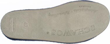 Чоловічі войлочні капці SCHAWOS 6030 з натуральної вовни, темно-сині (розмір 41 EU)