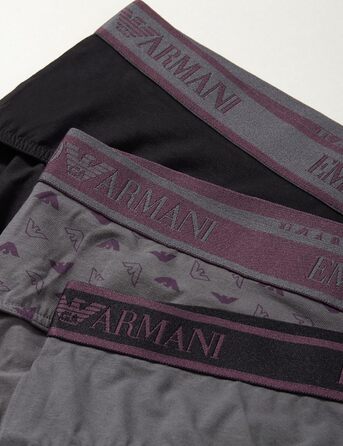 Труси чоловічі Emporio Armani (3 шт. в упаковці) XL, чорний/темно-сірий/магнітний
