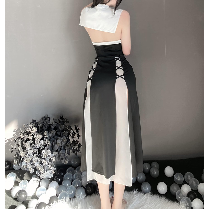 Костюм для косплею JasmyGirls: Костюм черниці, дівочий наряд, костюм ангела, чорне плаття, X-S - M