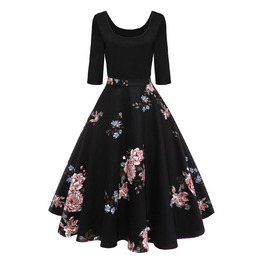 Сукня жіноча AXOE у стилі 60-х, Rockabilly, рукав 3/4, колір 4, розмір L