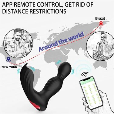 Вібратор для жінок G-Spot, 7 режимів, вібратор для клітора, анальний дildo для пар, чорний