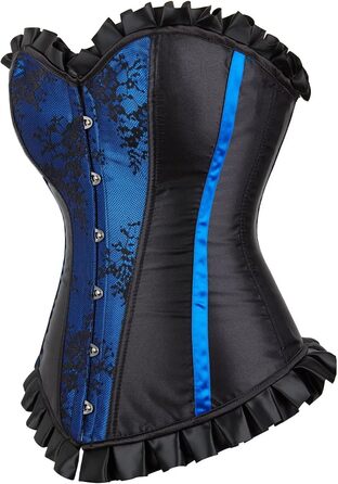 Жіноче плаття-корсет Jutrisujo, корсетне плаття, готичний стиль, синій колір