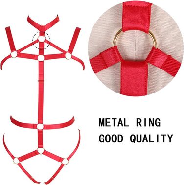 Жіночий комплект: корсет, стрінги, ремінь. Карнавальний костюм, готичний стиль, для фотосесій та танців (червоний)