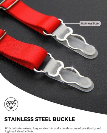 Жіночий корсетний пояс з мереживом Ohmydear, 4 кліпси, великі розміри, сексуальний, висока талія, набір з панчішною стрічкою та трусиками, червоний, XS-4XL