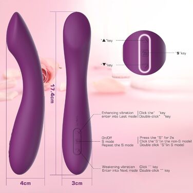 Вібратор SVAKOM AMY-Upgrade: Силіконовий дildo з 25 режимами вібрації для жінок та пар, водонепроникний