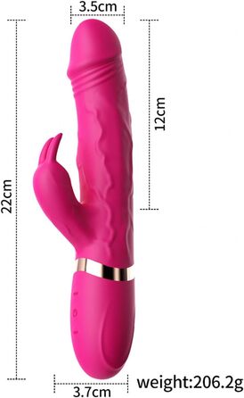 Вібратор для жінок Klitoris та G-точка, Rabbit Silikon, 10 режимів, зелений