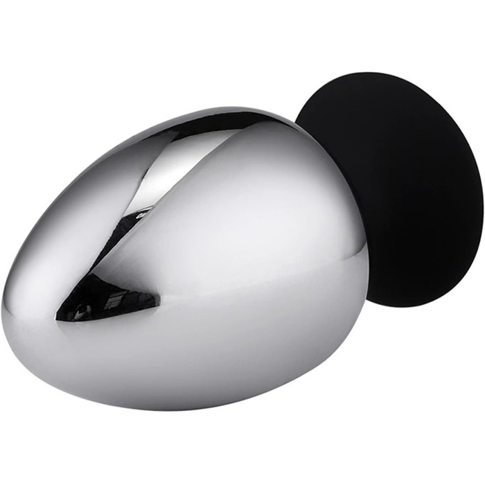 Анальний плаг GeRRiT з нержавіючої сталі, еліптичної форми, для масажу простати та стимуляції, унісекс (S)