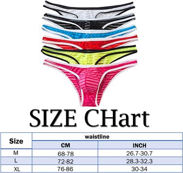 Сексуальна жіноча білизна QiaTi: 6 трусиків-стрінгів (XL, 6 шт.)