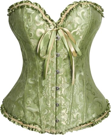 Корсет-бюстгальтер чорний готичний, бюстгальтер-корсет для жінок, готичний топ, корсет XXL, зелений корсет-бюстгальтер