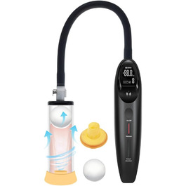 Насос для збільшення статевого члена, 2-в-1, з масажером крайньої плоті, вакуумний насос для чоловіків, SM-іграшка