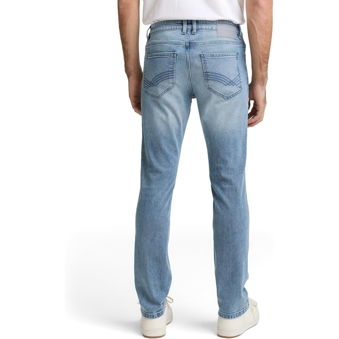 Чоловічі джинси Tom Tailor Josh Regular Slim зі стрейчем, світло-блакитні (33W / 32L, Light Stone Blue Denim)