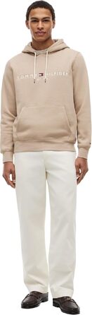 Чоловічий худі Tommy Hilfiger з капюшоном та логотипом, колір Beige Batique Khaki, розмір M