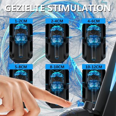 Електричний мастурбатор для чоловіків з подвійним руків'ям, 6-ступеневий, хід 1-12 см, сексуальна іграшка для чоловіків