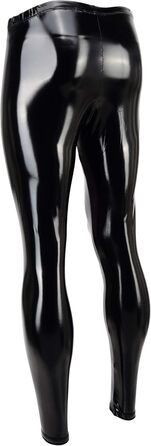 Чоловічі шкіряні лосини Vantissimo, виготовлені в Німеччині. Чорні лосини з ефектом лаку, облягаючі, з штучної шкіри. Модель Meggings Wetlook Leggings XXL