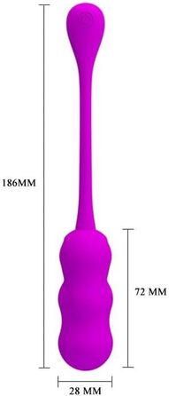 Pretty Love Leshy Вібруюче яйце з пультом дистанційного керування, Рожевий, 2,8x18,6 см