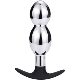 Анальний дildo з нержавіючої сталі для дорослих - SM іграшки для жінок та чоловіків