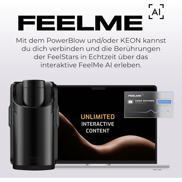 KIIROO KEON - Автоматичний мастурбатор для чоловіків з Wi-Fi та AI сумісністю