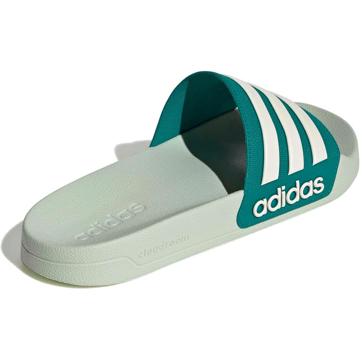 Чоловічі тапочки-шльопанці adidas Adilette Shower Velcro Linen Green Wonder White Equipment Green, розмір 43 EU