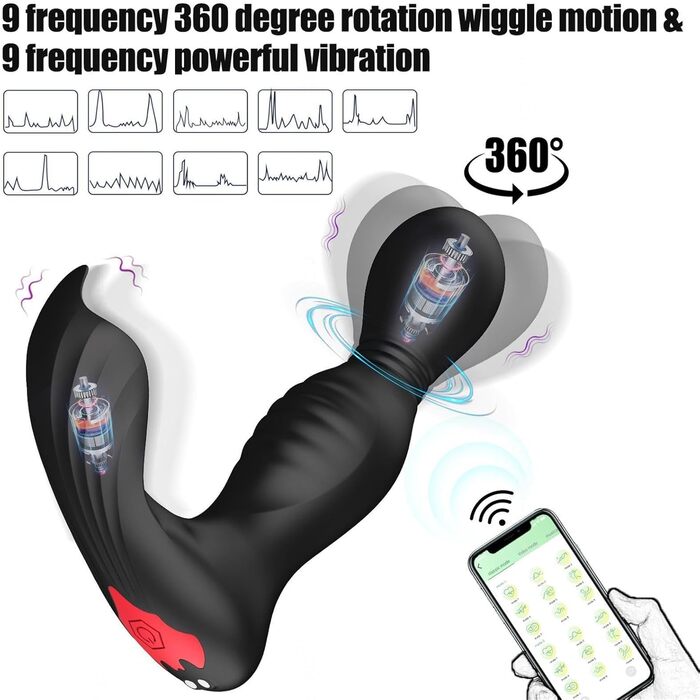 Вібратор для жінок G-Spot, 7 режимів, вібратор для клітора, анальний дildo для пар, чорний
