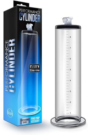 Аксесуар NAIXBTY для помпи для статевих органів: прозора трубка з шкалою для збільшення статевого члена, покращення ерекції та лікування імпотенції. Підходить для чоловічих секс-іграшок. Розміри: 22.9*5.1 см